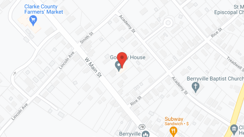 Map of the neighborhood around Godfrey House