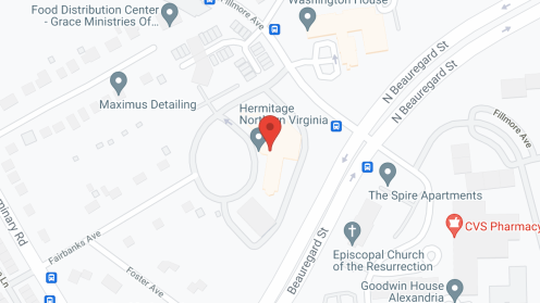 Map of the neighborhood around The View Alexandria