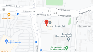 Sunrise of Springfield in google map