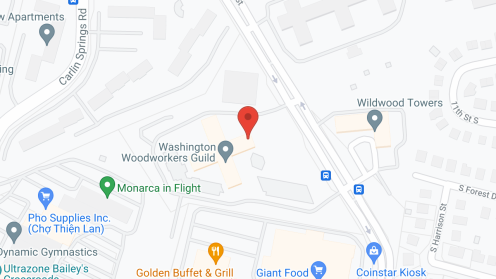 Map of the neighborhood around Goodwin House Baileys Crossroads