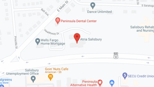 Map of the neighborhood around Peregrine Salisbury