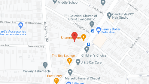 Map of the neighborhood around Hamilton Center