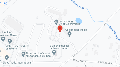 Map of the neighborhood around Golden Ring Cooperative Apts