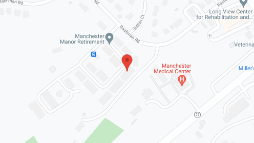 Map of the neighborhood around Manchester Manor Retirement Co