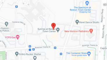 Sunrise of Reston Town Center in google map
