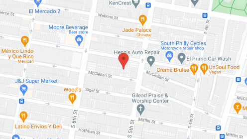 Map of the neighborhood around Our Mother of Good Council