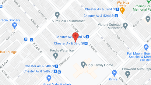 Map of the neighborhood around House of Friends