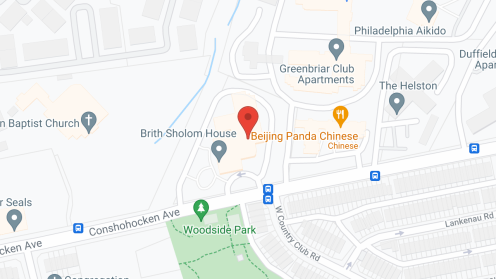 Map of the neighborhood around Brith Sholom House