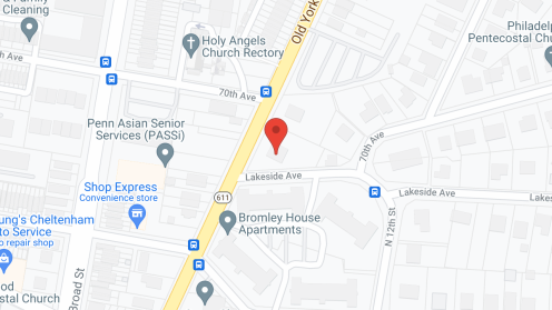 Map of the neighborhood around Orth Home