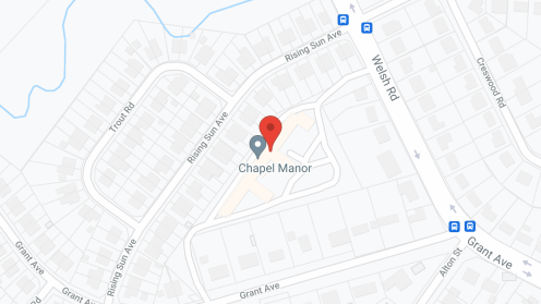 Map of the neighborhood around Chapel Manor