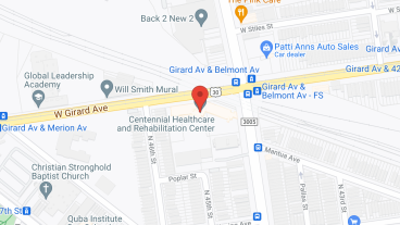 Centennial Healthcare and Rehabilitation Center in google map