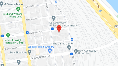 Map of the neighborhood around Rorie's Boarding Home