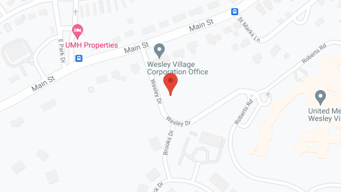 Map of the neighborhood around Wesley Village - United Methodist Homes