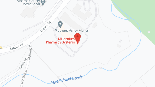 Map of the neighborhood around Pleasant Valley Manor