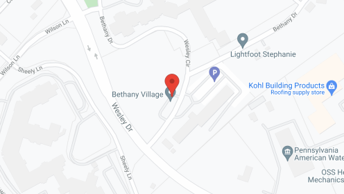 Map of the neighborhood around Bethany Village