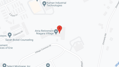 Map of the neighborhood around Holiday Niagara Village