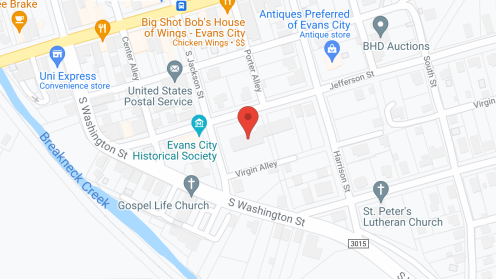 Map of the neighborhood around Presidents Square Apartments