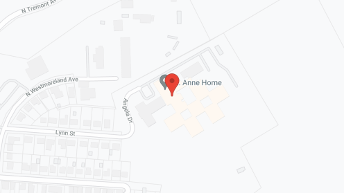 Map of the neighborhood around St Anne Home