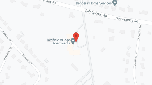 Map of the neighborhood around Redfield Village Apartments