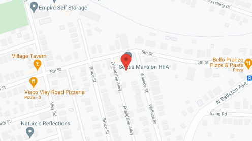 Map of the neighborhood around Scotia Mansion