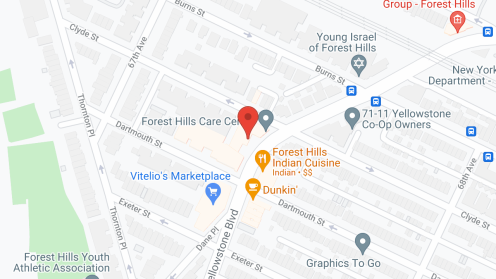 Map of the neighborhood around Forest Hills Care Center