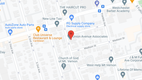 Map of the neighborhood around Union Avenue Assoc