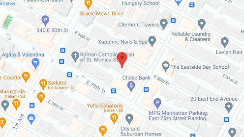 Map of the neighborhood around The 80th Street Residence