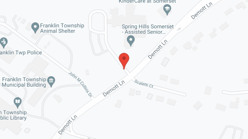 Map of the neighborhood around Spring Hills Somerset