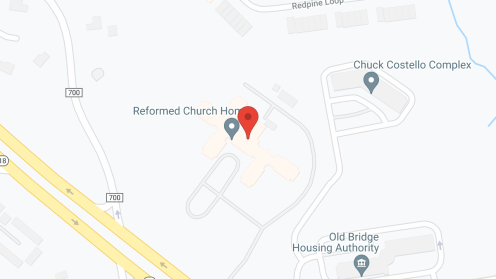 Map of the neighborhood around Reformed Church Home