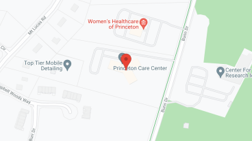 Princeton Care Center in google map