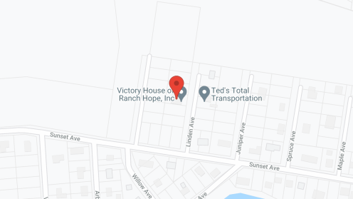 Map of the neighborhood around Victory House