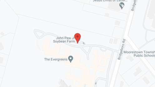 Map of the neighborhood around The Evergreens