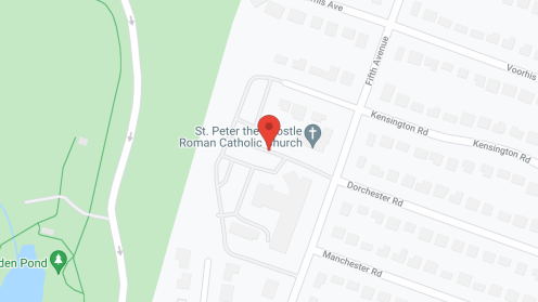 Map of the neighborhood around The Residence at St. Peter’s