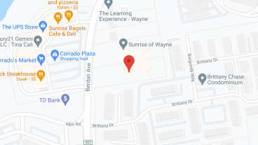 Sunrise of Wayne in google map