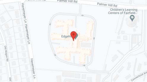 Map of the neighborhood around Edgehill, a CCRC