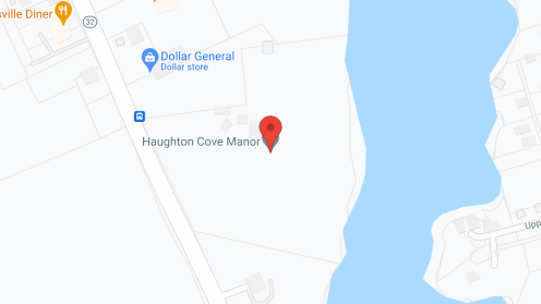 Map of the neighborhood around Haughton Cove Manor, Inc