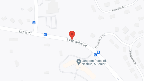 Map of the neighborhood around Langdon Place of Nashua