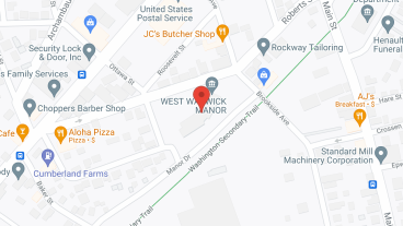 West Warwick Manor in google map
