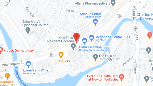 Map of the neighborhood around The Falls At Cordingly Dam