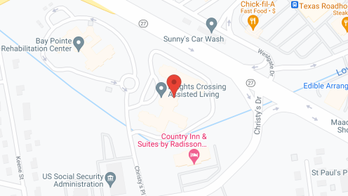 Map of the neighborhood around Heights Crossing Assisted Living