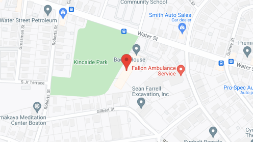 Map of the neighborhood around Bauer House