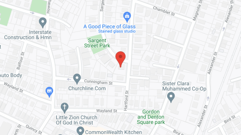 Map of the neighborhood around Burgoyne Rest Home