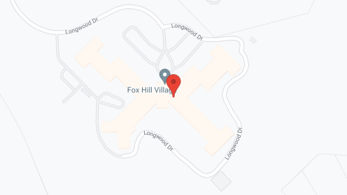 Map of the neighborhood around Fox Hill Village