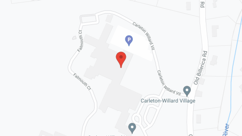 Map of the neighborhood around Carleton-Willard Village