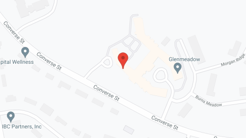 Map of the neighborhood around Glenmeadow, a CCRC