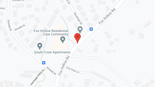 Map of the neighborhood around Fox Hollow Residential Care
