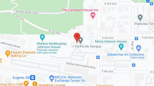 Map of the neighborhood around Ya-Po-Ah Terrace