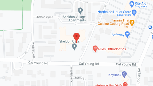 Map of the neighborhood around Holiday Sheldon Oaks