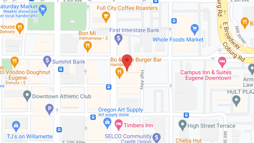 Map of the neighborhood around Eugene Hotel Retirement Community