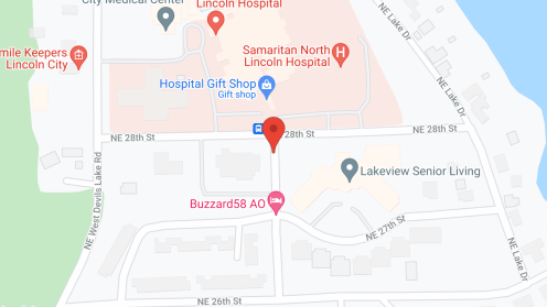 Map of the neighborhood around Lakeview Senior Living